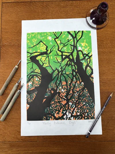 Early Autumn Days full print with tools