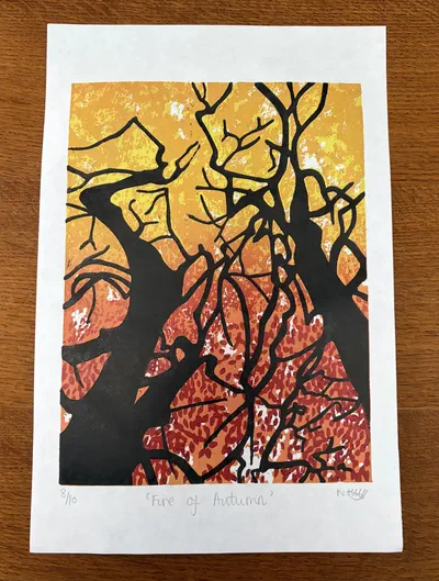 Fire of Autumn full print