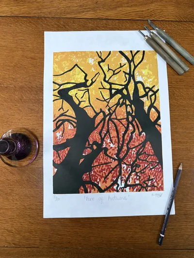 Fire of Autumn full print with tools