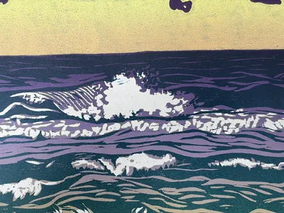 Waves close up