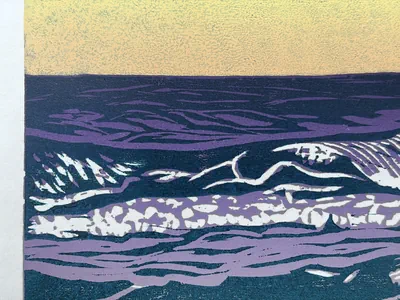 Waves close up (left)