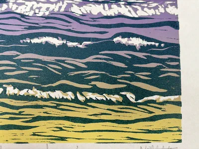 Waves close up